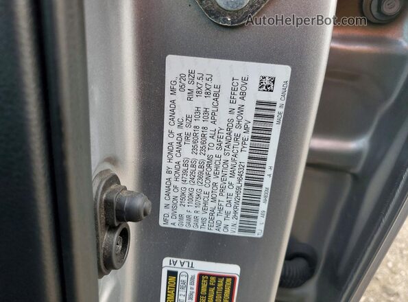 2HKRW2H59LH645321 2020 HONDA CR-V Silver Engine compartment view