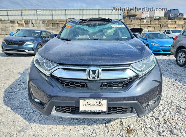 2HKRW2H80KH615486 2019 HONDA CR-V Charcoal Vista de los asientos traseros