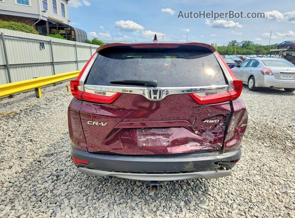 2HKRW2H80KH637827 2019 HONDA CR-V Maroon უკანა ხედი