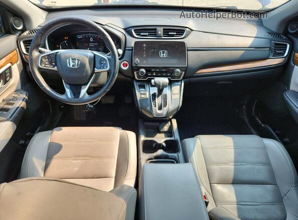 2HKRW2H82HH620505 2017 HONDA CR-V Blue Вид панелі приладів