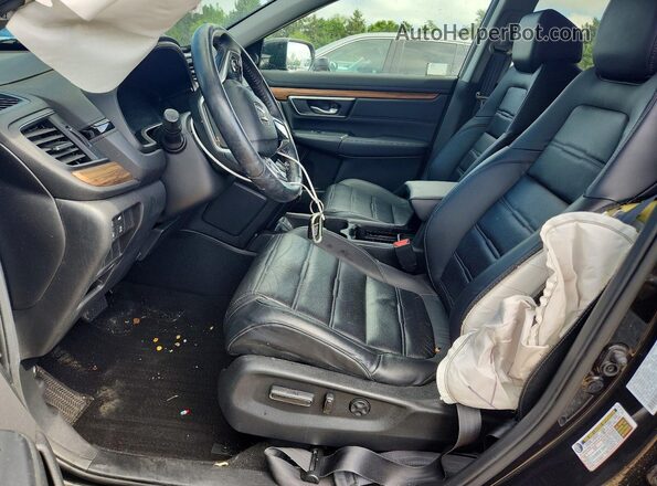 2HKRW2H82KH625355 2019 HONDA CR-V Black Front interior view