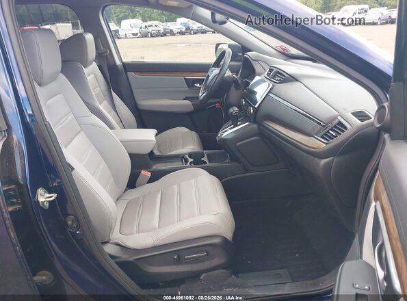 2HKRW2H82KH643063 2019 HONDA CR-V Dark Blue Front interior view