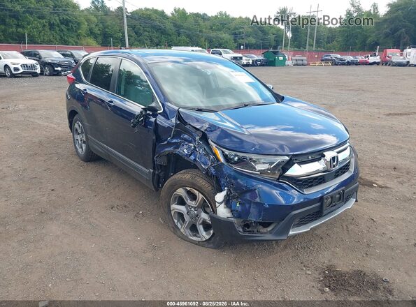 2HKRW2H82KH643063 2019 HONDA CR-V Dark Blue Front view