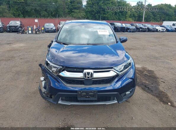 2HKRW2H82KH643063 2019 HONDA CR-V Dark Blue Instrument cluster view