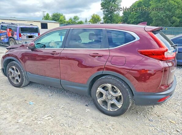 2HKRW2H82KH650692 2019 HONDA CR-V Burgundy Rear left