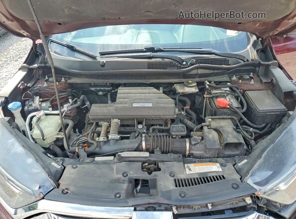 2HKRW2H82KH650692 2019 HONDA CR-V Burgundy Engine compartment view