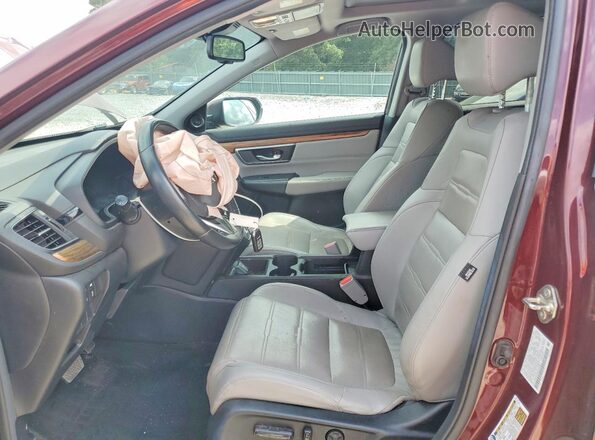 2HKRW2H82KH650692 2019 HONDA CR-V Burgundy Front interior view