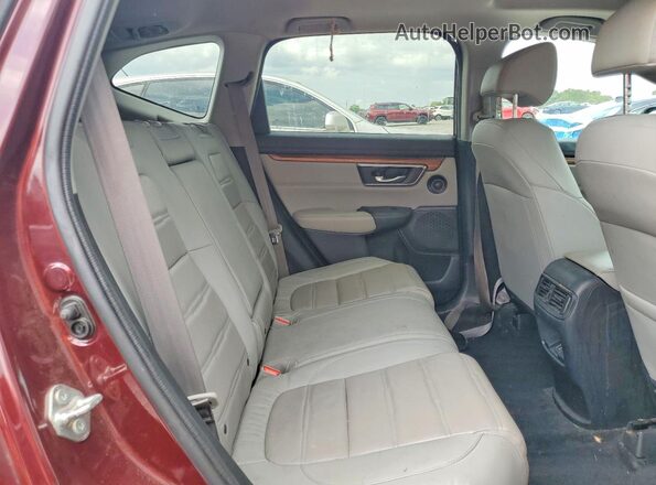 2HKRW2H82KH650692 2019 HONDA CR-V Burgundy Rear interior view