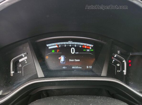 2HKRW2H82KH652295 2019 HONDA CR-V Beige ხელსაწყოთა პანელის ხედი