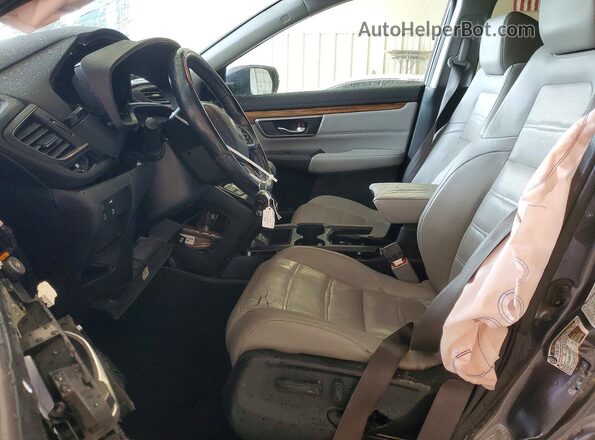 2HKRW2H83HH638091 2017 HONDA CR-V Gray წინა სალონის ხედი