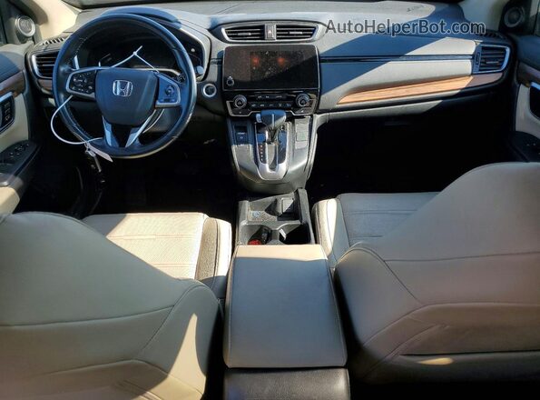 2HKRW2H83KH607141 2019 HONDA CR-V White Widok deski rozdzielczej