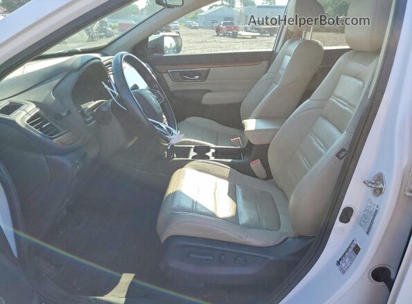 2HKRW2H83KH607141 2019 HONDA CR-V White Widok wnętrza z przodu