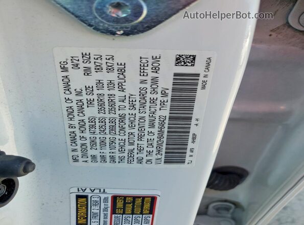 2HKRW2H84MH646422 2021 HONDA CR-V White Engine compartment view