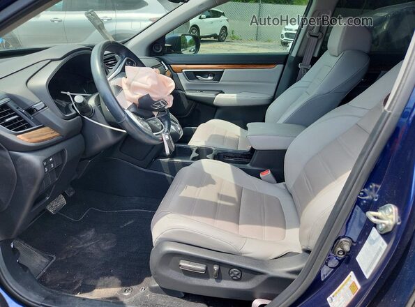 2HKRW2H85LH603321 2020 HONDA CR-V Синий Вид салона спереди