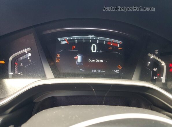 2HKRW2H85NH610790 2022 HONDA CR-V Black Вид щитка приладів