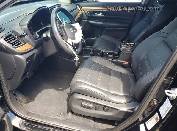 2HKRW2H85NH610790 2022 HONDA CR-V Black Вид салону спереду