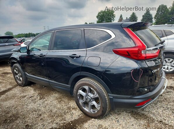 2HKRW2H86HH609300 2017 HONDA CR-V Black Trasero izquierdo