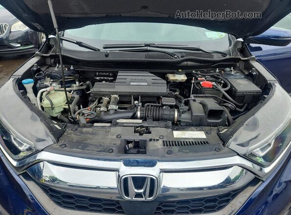 2HKRW2H86KH612396 2019 HONDA CR-V Blue Engine compartment view