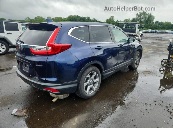 2HKRW2H86KH612396 2019 HONDA CR-V Blue Rear right