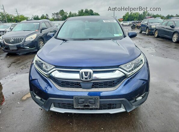 2HKRW2H86KH612396 2019 HONDA CR-V Blue Front view