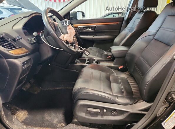 2HKRW2H86KH643230 2019 HONDA CR-V Черный Вид салона спереди