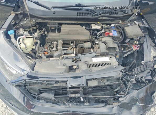 2HKRW2H86NH221267 2022 HONDA CR-V Black Вид задньої частини салону
