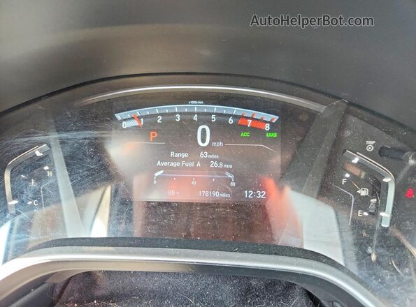 2HKRW2H87HH621472 2017 HONDA CR-V Charcoal ხელსაწყოთა პანელის ხედი
