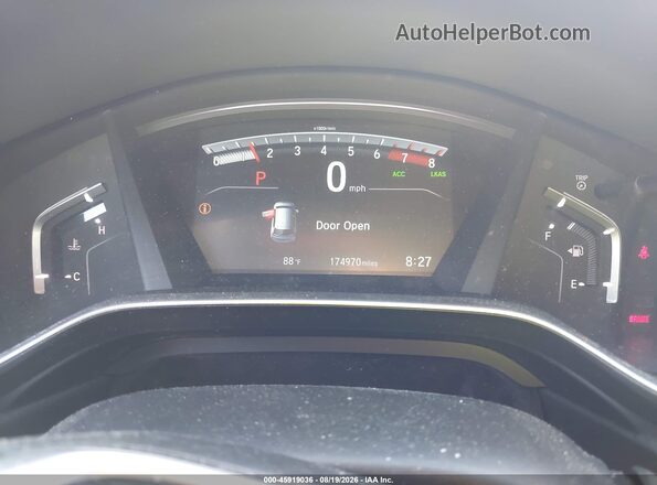 2HKRW2H87HH633816 2017 HONDA CR-V Gray Հետևի նստատեղերի տեսք