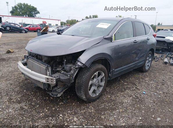 2HKRW2H87KH677869 2019 HONDA CR-V Gray Առջևի ձախ երեք քառորդ տեսարան