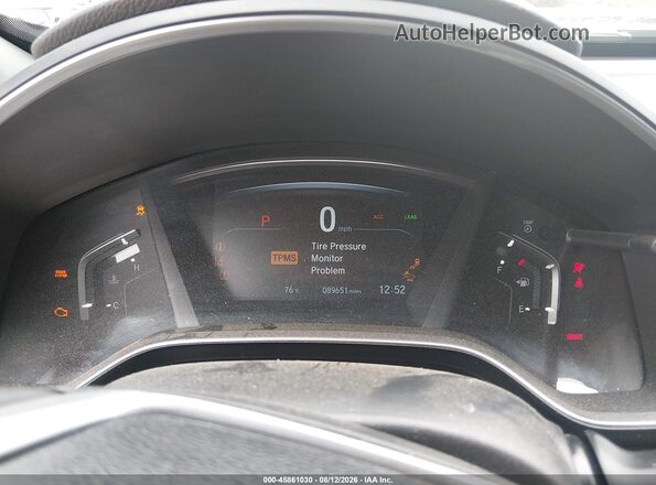 2HKRW2H88JH643485 2018 HONDA CR-V Black Vista de los asientos traseros
