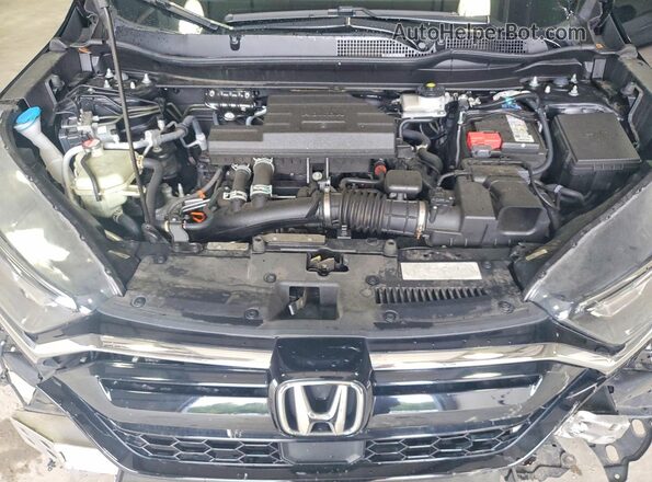2HKRW2H89NH657787 2022 HONDA CR-V Black Вид підкапотного простору