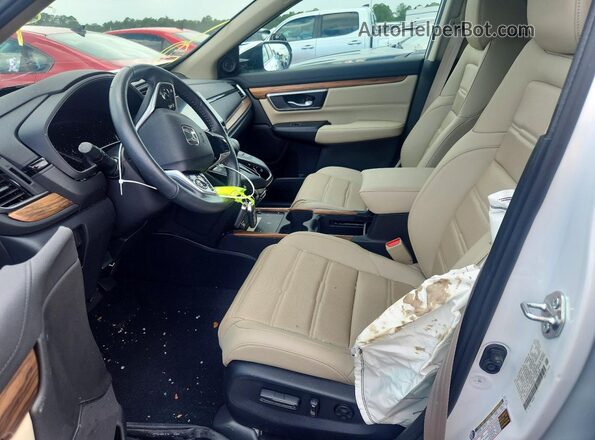 2HKRW2H90MH669303 2021 HONDA CR-V Белый Вид салона спереди