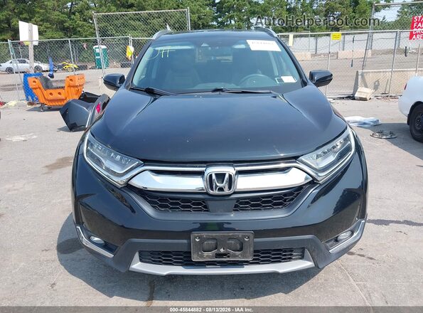 2HKRW2H91HH600738 2017 HONDA CR-V Black უკანა სალონის ხედი