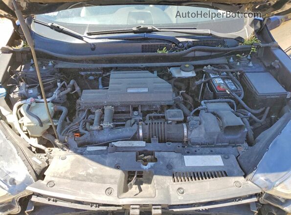 2HKRW2H91HH666884 2017 HONDA CR-V Blue Vista del compartimento del motor