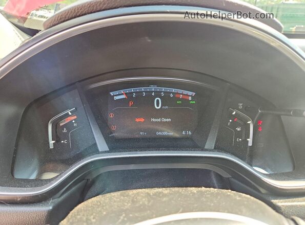 2HKRW2H91NH654763 2022 HONDA CR-V Red Вид щитка приладів