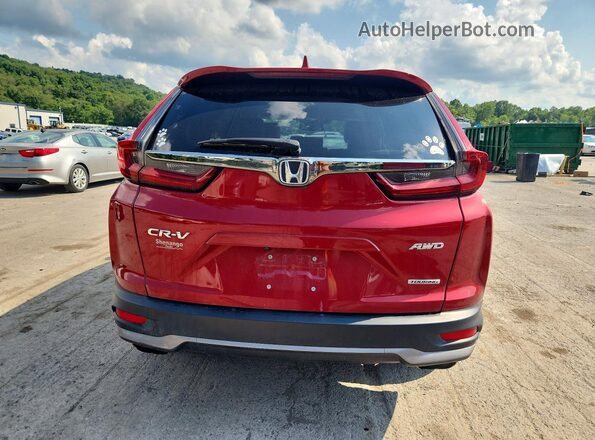 2HKRW2H91NH654763 2022 HONDA CR-V Red Вид ззаду