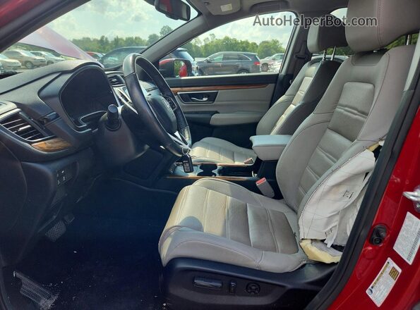 2HKRW2H91NH654763 2022 HONDA CR-V Red Вид салону спереду