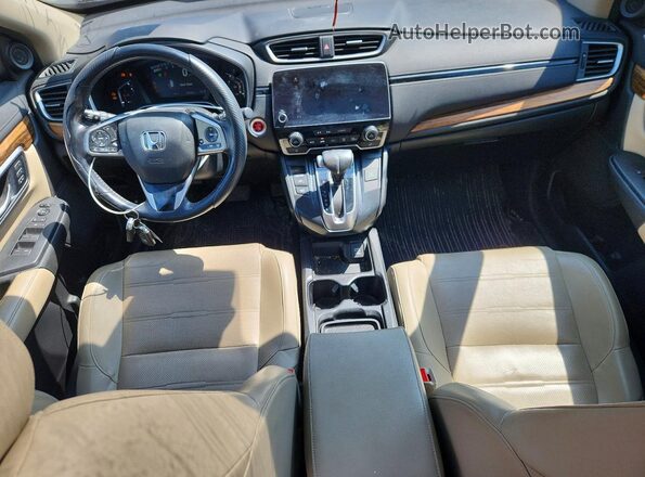 2HKRW2H93JH109514 2018 HONDA CR-V Black Dashboard view