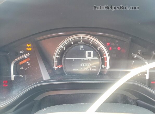 2HKRW6H35HH218831 2017 HONDA CR-V Black Widok zestawu wskaźników
