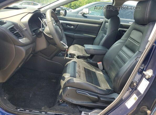 2HKRW6H36JH217872 2018 HONDA CR-V Синий Вид салона спереди