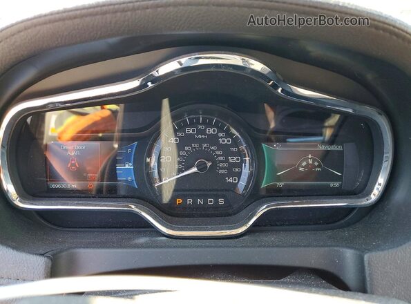 2LMHJ5AT0JBL01695 2018 LINCOLN MKT Tan Вид щитка приладів