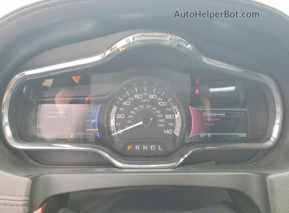 2LMHJ5NK7KBL04256 2019 LINCOLN MKT Black Instrument cluster view