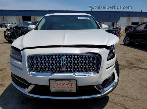 2LMPJ6J92KBL57340 2019 LINCOLN NAUTILUS White წინა ხედი