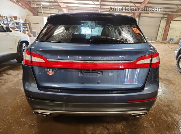 2LMPJ6JR0JBL21368 2018 LINCOLN MKX Blue Rear view