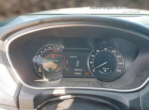 2LMPJ6JR3HBL44749 2017 LINCOLN MKX Серебряный Вид щитка приборов