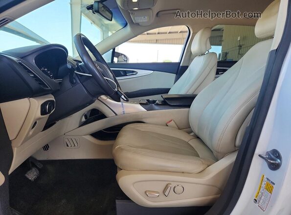 2LMPJ6JR6HBL40775 2017 LINCOLN MKX White წინა სალონის ხედი