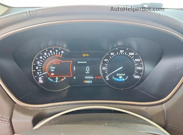 2LMPJ6JR6HBL40775 2017 LINCOLN MKX White ხელსაწყოთა პანელის ხედი