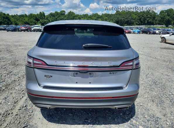 2LMPJ6K90LBL02028 2020 LINCOLN NAUTILUS Silver Вид ззаду