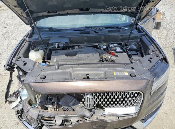2LMPJ6K95LBL12649 2020 LINCOLN NAUTILUS Brown Widok komory silnika