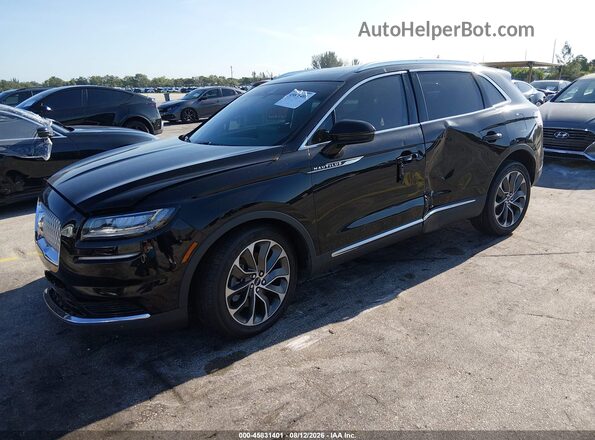 2LMPJ6K95NBL08068 2022 LINCOLN NAUTILUS Black Առջևի ձախ երեք քառորդ տեսարան
